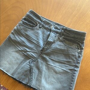 Express Charcoal Denim Skirt